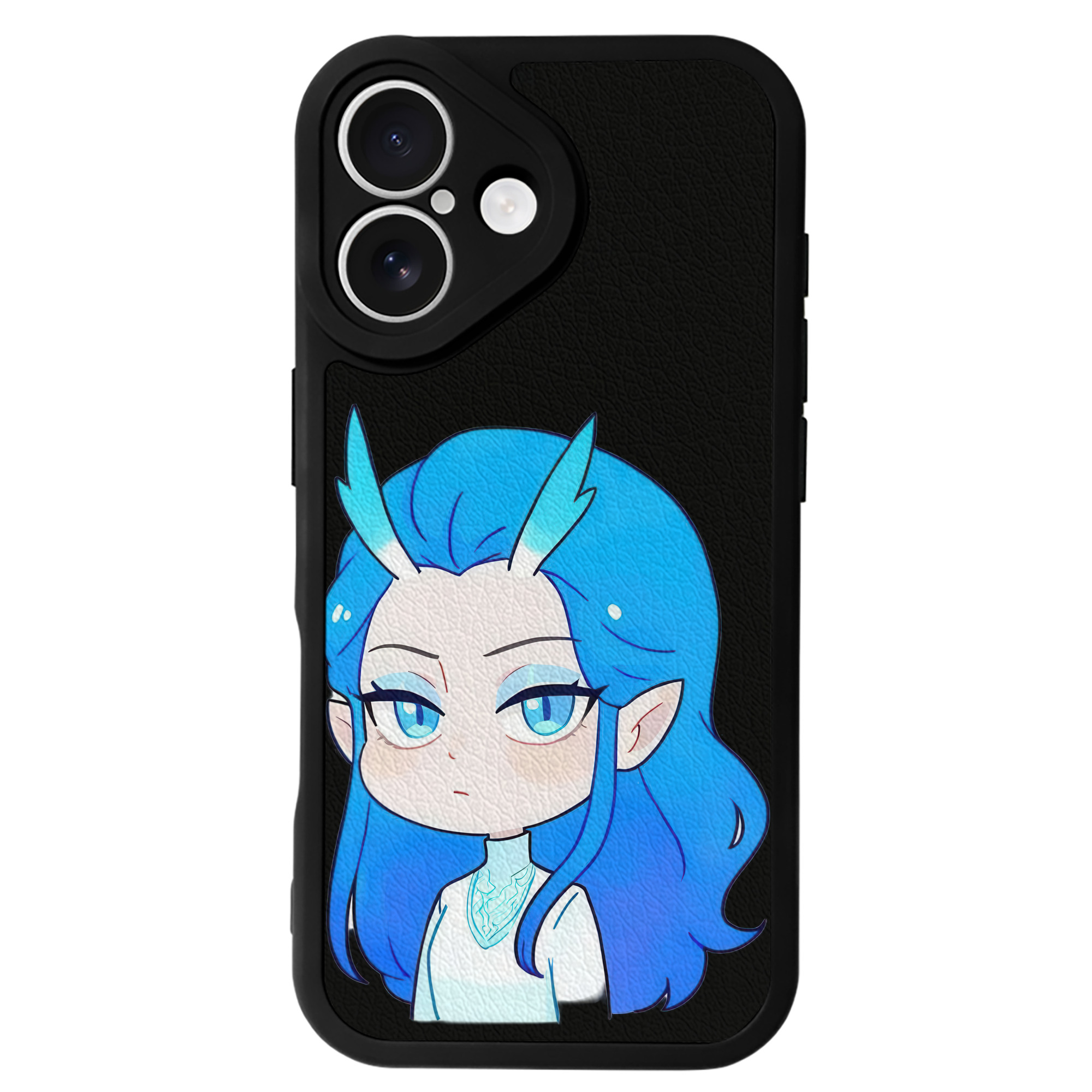 （画像用） Ne Zha 2 ナタ 魔童の大暴れ 【iPhone 16シリーズ対応】シリコンスマホケース（レザー調） 材質：シリコン